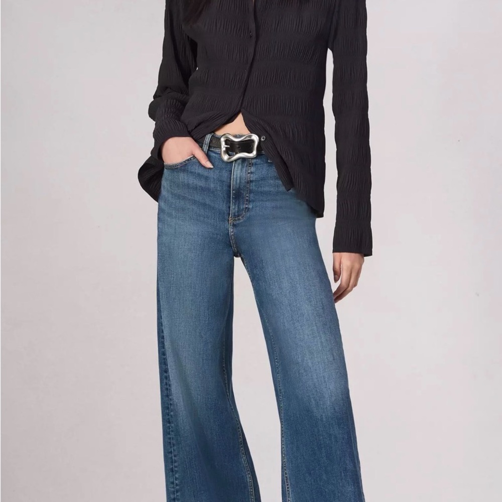rag & bone The Sofie High Rise Ultra Wide Jeans flexi fit